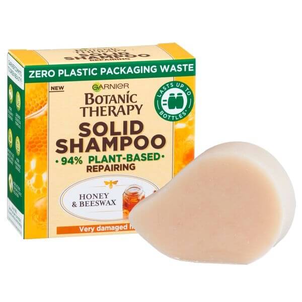 Garnier Obnovující tuhý šampon pro velmi poškozené vlasy Botanic Therapy (Honey & Beeswax Solid Shampoo) 60 g