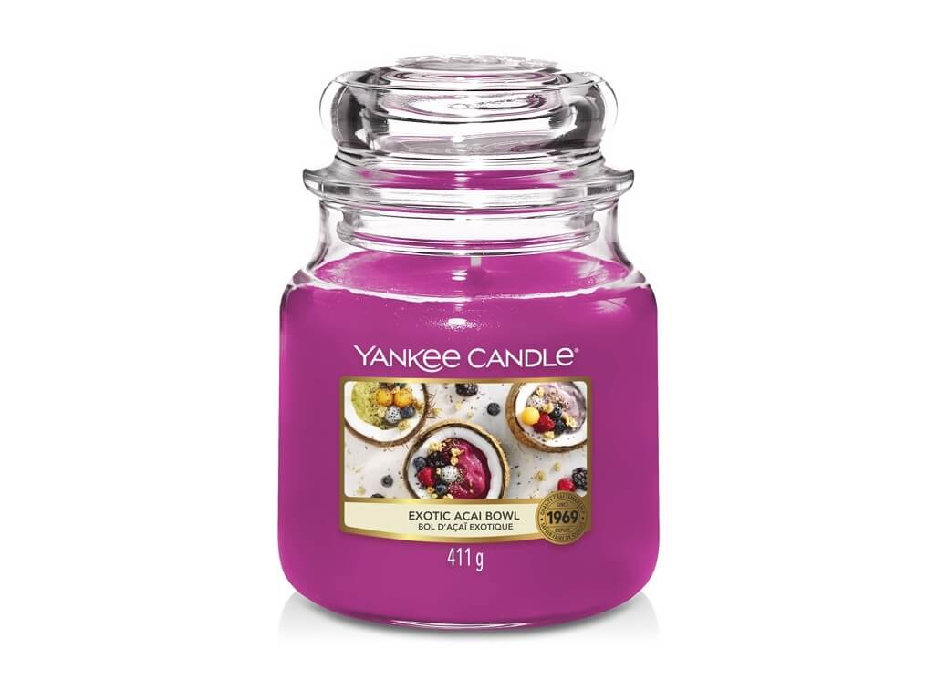 Yankee Candle Aromatická svíčka Classic střední Exotic Acai Bowl 411 g