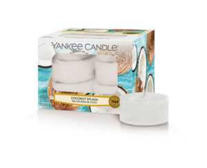 Yankee Candle Aromatické čajové svíčky Coconut Splash 12 x 9