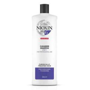 Nioxin Čisticí šampon pro řídnoucí normální až silné přírodní i chemicky ošetřené vlasy System 6 (Shampoo Cleanser System 6) 1000 ml