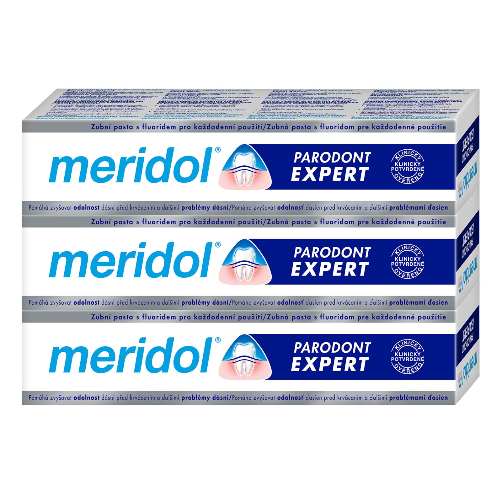 Meridol Zubní pasta proti krvácení dásní a parodontitidě Paradont Expert tripack 3 x 75 ml